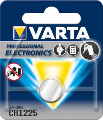 Varta Battery CR1225 3V Litium in the group OTHER BATTERIES / BUTTON CELL BATTERIES at TH Pettersson AB (30-VAR CR1225)